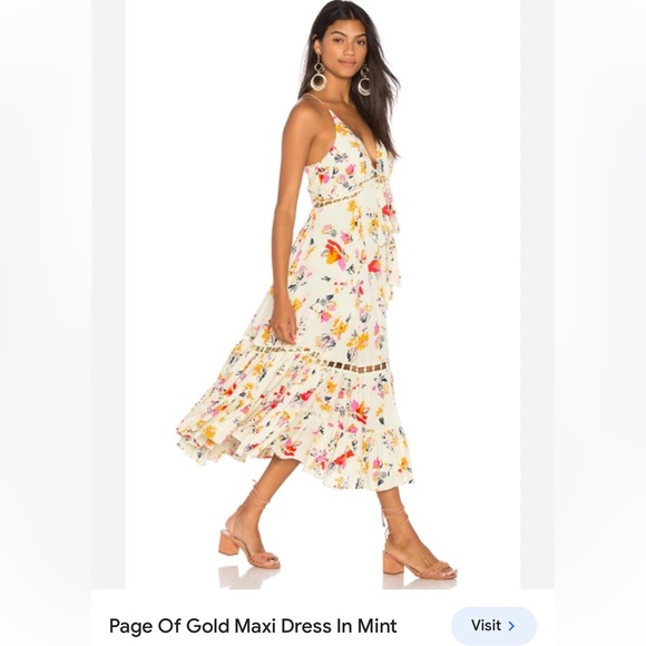 Free people floral maxi dress XS - Picture 3 of 8